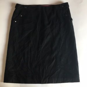 J.Crew black wool skirt